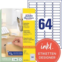 Avery Zweckform L6021REV-25 Etikett weiß 1.600 St./Pack. 