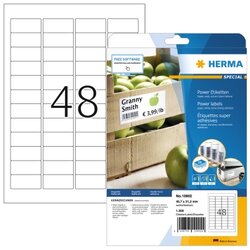 HERMA 10902 Etikett Special 45,7x21,2mm weiß 1.200 St./Pack.
