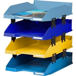 Exacompta 113202SETD Briefablage COMBO MIDI BeeBlue A4+ sort 4St.