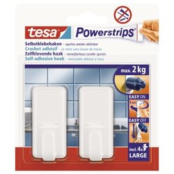 tesa® 58010-00044 Haken Powerstrips L Classic ws 2 St./Pa