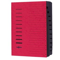 PAGNA 24122-01 Ordnungsmappe DIN A4 12Fächer A-Z/1-12 rot