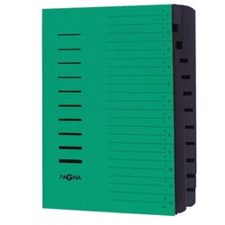 PAGNA 24122-03 Ordnungsmappe DIN A4 12Fächer A-Z/1-12 grün