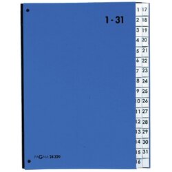 PAGNA 24329-02 Pultordner DIN A4 1-31 32Fächer Polypropylen bl