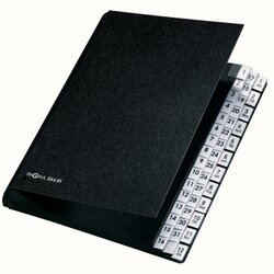 PAGNA 24441-04 Pultordner DIN A4 1-31/1-12 44Fächer Hartpappe sw