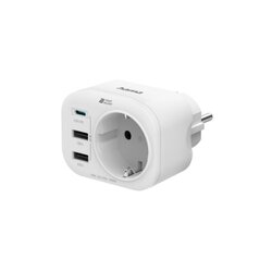 Hama 00223342 Mehrfachstecker 4er ws 