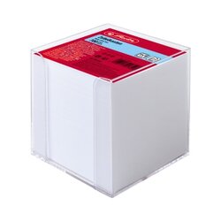 Herlitz 10410801 Zettelbox 9x9x9cm PS transparent +700Bl.