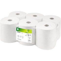 Satino by WEPA 317940 Handtuchrolle 20,5cmx150m 2lg. hw 6 St./Pack.