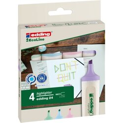 edding 4-24-4-1000 Textmarker Highlighter 24 EcoLine pa. sort. 4St.