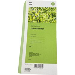 Soennecken 1416 Trennstreifen oeco 10,5x24cm grün 100St.