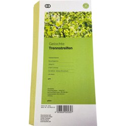 Soennecken 1411 Trennstreifen oeco 10,5x24cm gelb 100St.