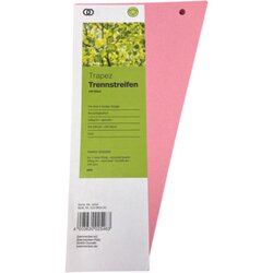 Soennecken 1434 Trennstreifen oeco 12,5/6,5x24cm rosa 100St.