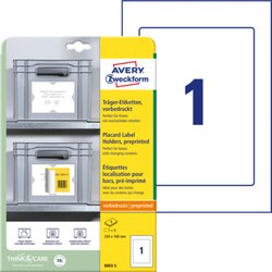 Avery Zweckform 8003-5 Trägeretikett 220x160mm 5St. 