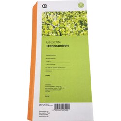 Soennecken 1414 Trennstreifen oeco 10,5x24cm orange 100St.