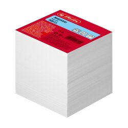 Herlitz 146225 Zettelklotz 9x9cm geleimt weiß 900 Blatt
