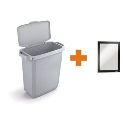 DURABLE VEH2023008 Abfalleimer DURABIN 60 Klappdeckel gr +Rahmen
