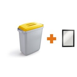 DURABLE VEH2023001 Abfalleimer DURABIN 60 Deckel ge +Rahmen