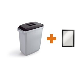 DURABLE VEH2023004 Abfalleimer DURABIN 60 Deckel sw +Rahmen