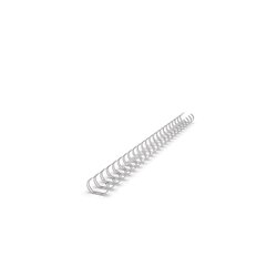 RENZ 321270923 Drahtbinderücken A4 12,7mm 23Ringe silber 100St