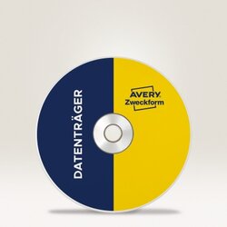 Avery Zweckform CD/DVD Etikett 117 mm 50 Etik./Pack.