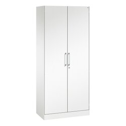 C+P Flügeltürenschrank Asisto 800 x 1.980 x 435 mm (B x H x T) weiß