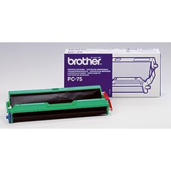 Brother PC75 Thermotransferrolle für Fax T 102 144S. schwarz