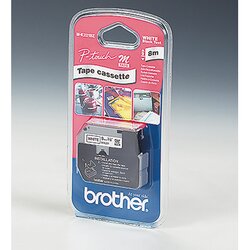 Brother MK221BZ Schriftbandkassette 9mmx8m unlaminiert sw auf ws
