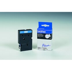 Brother TC203 Schriftbandkassette 12mmx7,7m bl auf ws