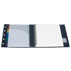 Exacompta 132142C Exacompta Schreibmappe EXABOOK Spiralblock kar. sw