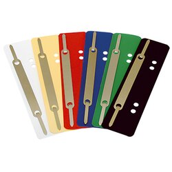 Soennecken 3192 Heftstreifen PP Metalldeckl. sortiert 250 St./Pack.