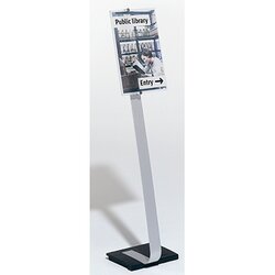 DURABLE 481923 Durable Infodisplay CRYSTAL SIGN STAND A3 alu