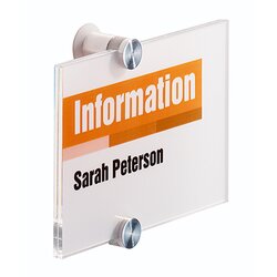 DURABLE 482119 Türschild CRYSTAL SIGN 148x105mm transparent