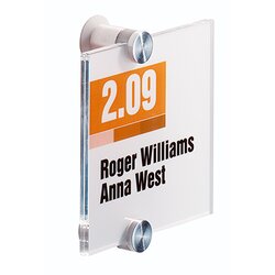 DURABLE 482019 Türschild CRYSTAL SIGN 105x105mm transparent