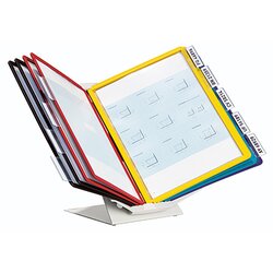 DURABLE 557900 Sichttafelständer VARIO PRO 10 +10Tafeln sort. +Reiter