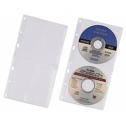 DURABLE 520319 CD/DVD Hülle COVER S PP transparent 5 St./Pack.