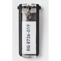 DURABLE 195701 Schlüsselanhänger KEY CLIP schwarz 6 St./Pack.