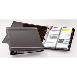 DURABLE 238858 Visitenkarten-Ringbuch VISIFIX max. 400Karten an