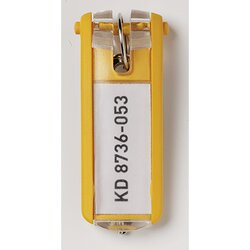 DURABLE 195704 Schlüsselanhänger KEY CLIP gelb 6 St./Pack.