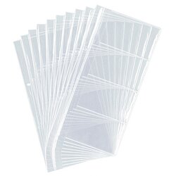 DURABLE 238719 Visitenkartenhülle für 8Karten 90x57mm tr 10 St./Pack.