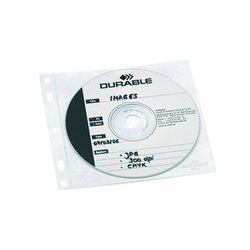 DURABLE 523919 CD/DVD Hülle COVER FILE PP transparent 10 St./Pack.