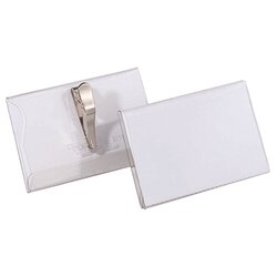 DURABLE 811119 Namensschild 90x54mm Kunststoff tr 25 St./Pack.
