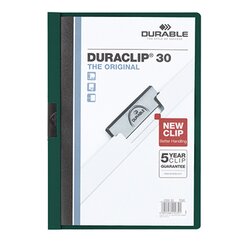 DURABLE 220032 Klemmmappe DURACLIP 30 DIN A4 Hartfolie petrol