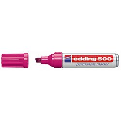 edding 4-500009 Permanentmarker 500 2-7mm nachfüllbar Keilspitze rosa