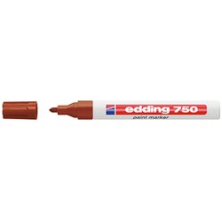edding 4-750-9-007 Lackmarker 750 2-4mm Rundspitze permanent braun