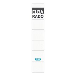 ELBA 100551822 Ordneretikett schmal/kurz sk weiß 10 St./Pack.