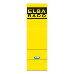 ELBA 100420949 Ordneretikett breit/kurz sk gelb 10 St./Pack.