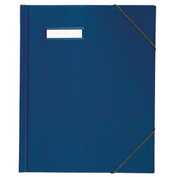 ELBA 100420821 Umlaufmappe colors DIN A4 PVC Eckspanngummi blau