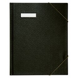 ELBA 100420824 Umlaufmappe colors DIN A4 PVC Eckspanngummi schwarz