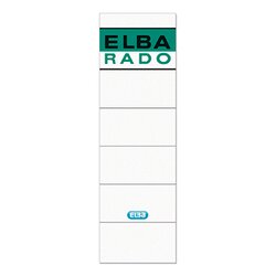 ELBA 100420947 Ordneretikett kurz/breit sk gn/ws 10 St./Pack.