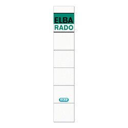 ELBA 100420946 Ordneretikett schmal/kurz sk gn/ws 10 St./Pack.