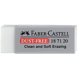 Faber-Castell 187120 Radierer DUST-FREE 22x12x62mm weiß